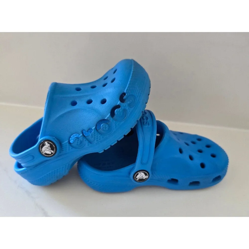 Crocs Classic Clog Bright Blue Kids Toddler Size 8 Slip On Water Shoes Comfort‎